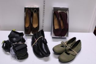 A selection of new ladies footwear
