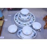 A selection of Royal Doulton 'Burgundy' pattern bone China