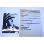 A WW2 signed Iron Cross winner photo with COA's