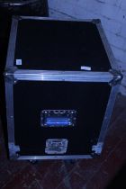 A mobile aluminium storage box, shipping unavailable. 60cm x 50cm x 45cm
