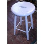 A vintage wooden stool. Shipping unavailable