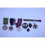 A selection of WW2 medals including the France and Germany Star