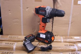 A Black & Decker 18v cordless drill (working with charger)