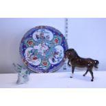 A job lot of assorted ceramics including Beswick (repair to one ear) No shipping.