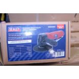 A new boxed Sealy 100mm electric angle grinder. No shipping.