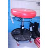 A workshop mobile stool. No shipping.