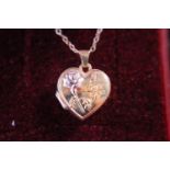 A 9ct locket and chain 1.57g