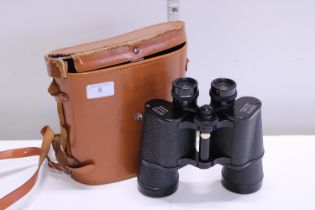 A pair of cased Zenith 10 x 50 field binoculars