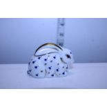 A boxed Royal Crown Derby paperweight with stopper, A Baby Rabbit