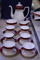 A vintage Royal Worcester 'Regency' bone china coffee service