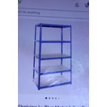 A new boxed five tier shelving unit. No shipping.