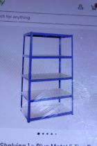 A new boxed five tier shelving unit. No shipping.