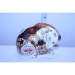 A boxed limited edition Royal Crown Derby paperweight with stopper with COA, Rocky Mountain Bear