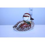A limited edition boxed Royal Crown Derby paperweight with stopper & COA, Bakewell Duckling