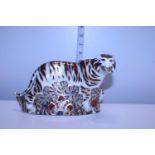 A boxed Royal Crown Derby paperweight with stopper, Bengal Tiger