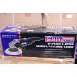 A new boxed Sealey electric sander/polisher