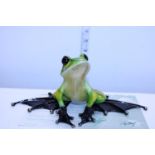 A limited edition Tim Cotterill (The Frogman) enamelled bronze with COA 'Jump Start' 58/2000