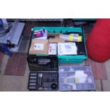 A box of assorted tools & accessories etc. No shipping.