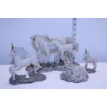 A selection of Fable's Unicorn figurines