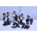 A selection of Shudehill Laurel and Hardy figures as found