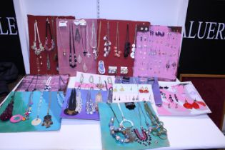 A job lot of assorted costume jewellery