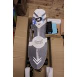 A new boxed Carona motorized skateboard