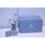 A boxed and mint Lladro 'Courting Cranes' 1611 model