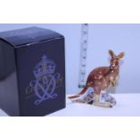 A Royal Crown Derby boxed paperweight, Kangaroo with gold stopper