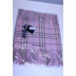 A new with tags pink Burberry scarf