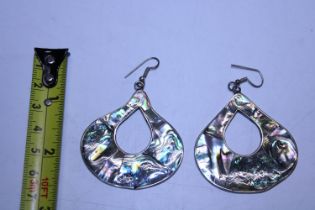 A pair of Mexican silver earrings