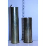 A World War 1 German shell case and one other