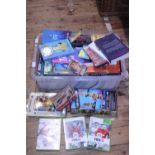 A job lot of misc books games and other items. Shipping unavailable
