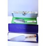 A new Royal Crown Derby cake slice and a Port Merrion cake slice