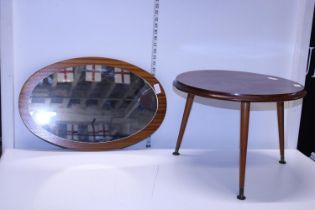 Two pieces of vintage mid-century furniture, shipping unavailable