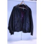 A men's leather jacket size XL