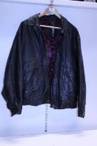 A men's leather jacket size XL