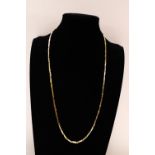 A heavy 18ct gold link necklace 42.06 grams. 60cm long.