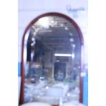 A vintage arch framed mirror, shipping unavailable