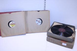 A selection of Disney related Shellac records in album