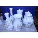 Six pieces of collectable Aynsley ware. Shipping unavailable