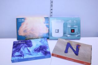 Four boxed MEl chemistry sets