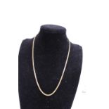 A 18ct gold necklace with Malaysian hallmarks. 11.42 grams. 48cm long