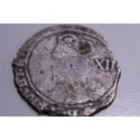 A hammered silver medieval coin Charles I