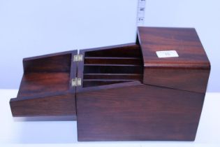 A Mahogany stationery box