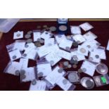 A large job lot of assorted mainly silver coins