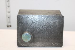 A Arts and Crafts style pewter box