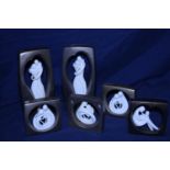 Six collectable circle of love figurines by Kim Lawrence