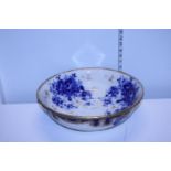 A large Victorian ceramic basin, shipping unavailable