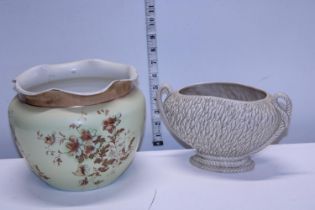 A vintage Slyvac planter and one other