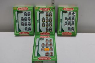 Four boxed Subbuteo teams including Leeds United and Bradford City